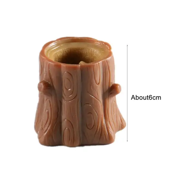 Cute Animal Squirrel Squeeze Squirrel Vent Squirrel Cup Decompression Toy Stump Rubber Stake Fidget Toys Gift For Friends Pop 6