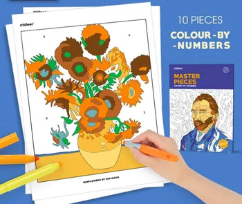 

Cool DIY Coloring Cards Pack 10PCS/LOT Color The Master Pieces 37cm*26.6cm Free Shipping