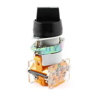 

Panel Mounted 4 Screw Terminals DPST NO NC 2 Position Rotary Switch 660V 10A