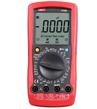 

UNI-T UT58D/UT58E General Digital Multimeters Full Icon LCD DisplayTemperature Frequency Capacitance Diode Transistor AC/DC Test