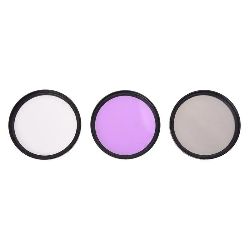 FFYY-52mm FLD UV круговой поляризационный фильтр крышка CPL бленда комплект для Nikon D3300 Canon