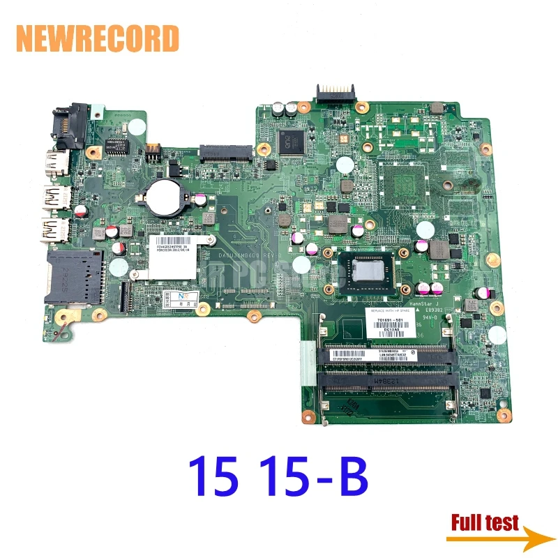 Новая запись 701691-001 701691-501 DA0U36MB6D0 для HP Pavilion 15 15-B Материнская плата ноутбука SJTNV HM70