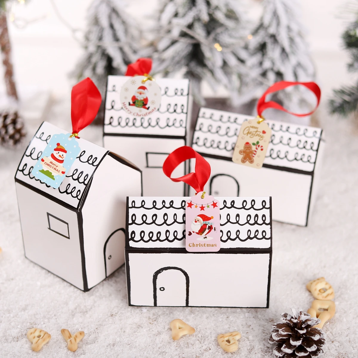 vaccinatie kubiek voordat Christmas Gift Box Merry Christmas Decorations For Home 2021 Navidad Noel  Kerst Christmas Ornaments Xmas Gifts New Year 2022 - Christmas Pendant &  Drop Ornaments - AliExpress