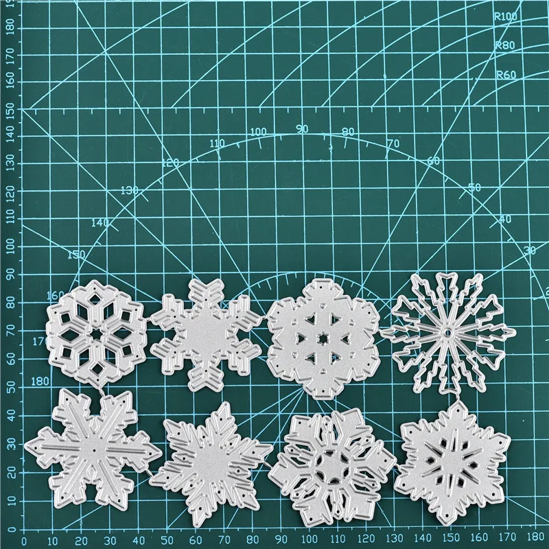 GJCrafts Снежинка высечки цветок металлические высечки Новинка для изготовления открыток Скрапбукинг тиснение высечки Декор трафарет ремесло штампы - Цвет: Dies