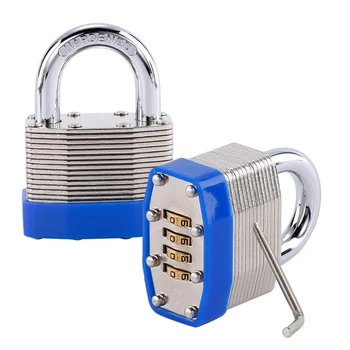 

1X Combination 60mm Heavy Duty Open Shackle Padlock Lock Security