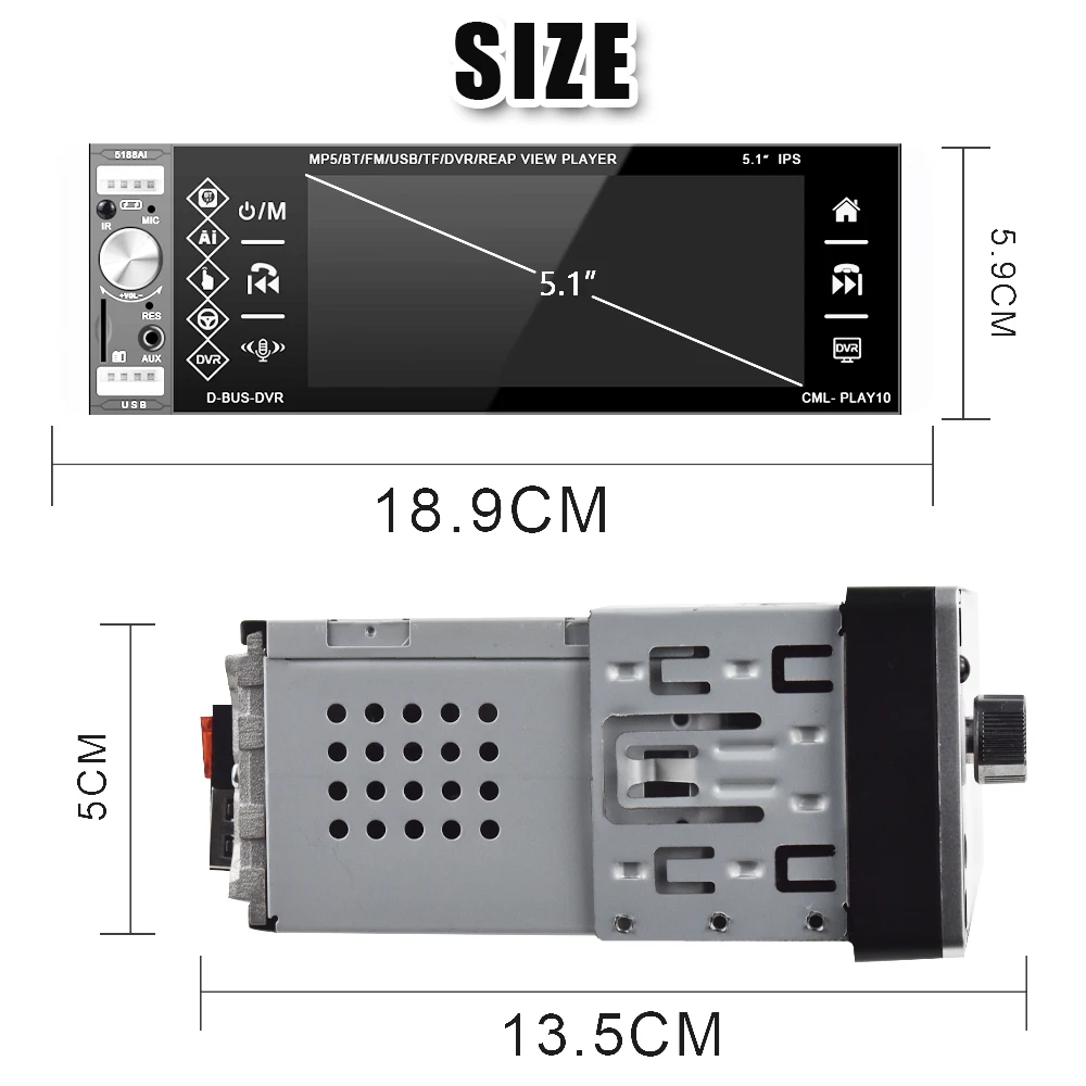 Автомагнитола Podofo 1 Din 5 дюйма MP5 12 В 4usb MP3 FM Aux|car autoradio|auto audiocar radio |