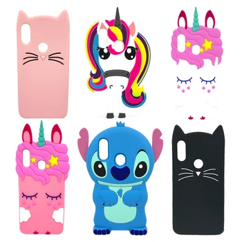 

For Samsung A50 A30 A20 Case 2019 Soft Silicon Cartoon Stitch Bear Cat Unicorn Back Cover Cute Bag For Samsung Galaxy A 50 30 20