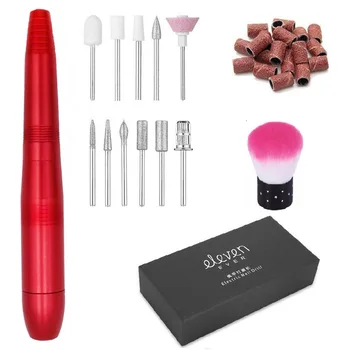 

1 Set Portable Electric Nail Drill Machine Manicure USB Charging Pro Mini Nail Polisher Grinder Pedicure Manicure Tools