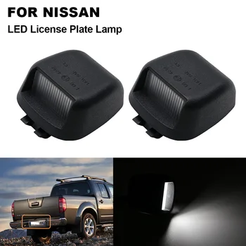 

2pcs Clear Lens Car LED License Number Plate Light For Nissan Titan Xterra Armada Frontier Navara D40 Suzuki Equator Pickup Truc