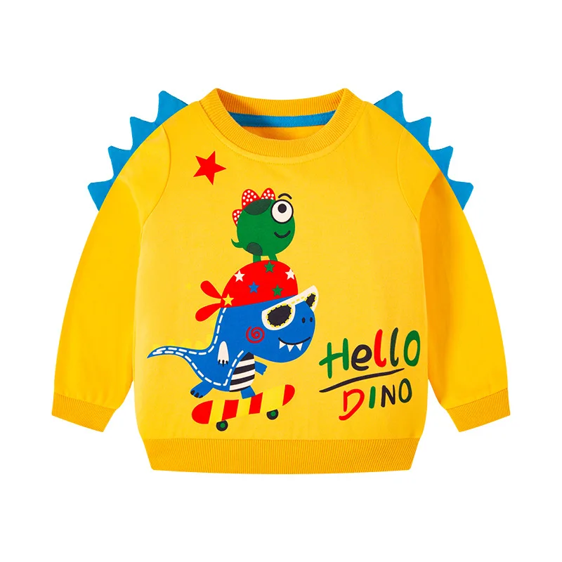 

Children's Clothing Cotton Baby Boys Sweatshirts for Autumn Winter Kids Clothes Dinosaur Little Boys Outerwear Costume