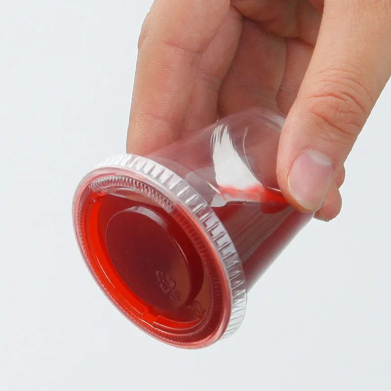 

100pcs High quality PET transparent sauce plastic cups 95ml 3oz small disposable pudding jelly yogurt tasting cup with lid
