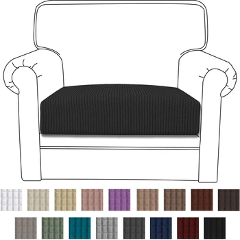 

Easy-Going Stretch Sofa Cushion Cover Furniture Protector Soft Flexibility Sofa Cushion with Elastic Bottom