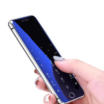 

Ulcool V66 Plus CellPhone 1.54" Super Mini Ultrathin Card Luxury MP3 Bluetooth Dialer Mobile Phone 500 MAh Touch Keyboard V66+