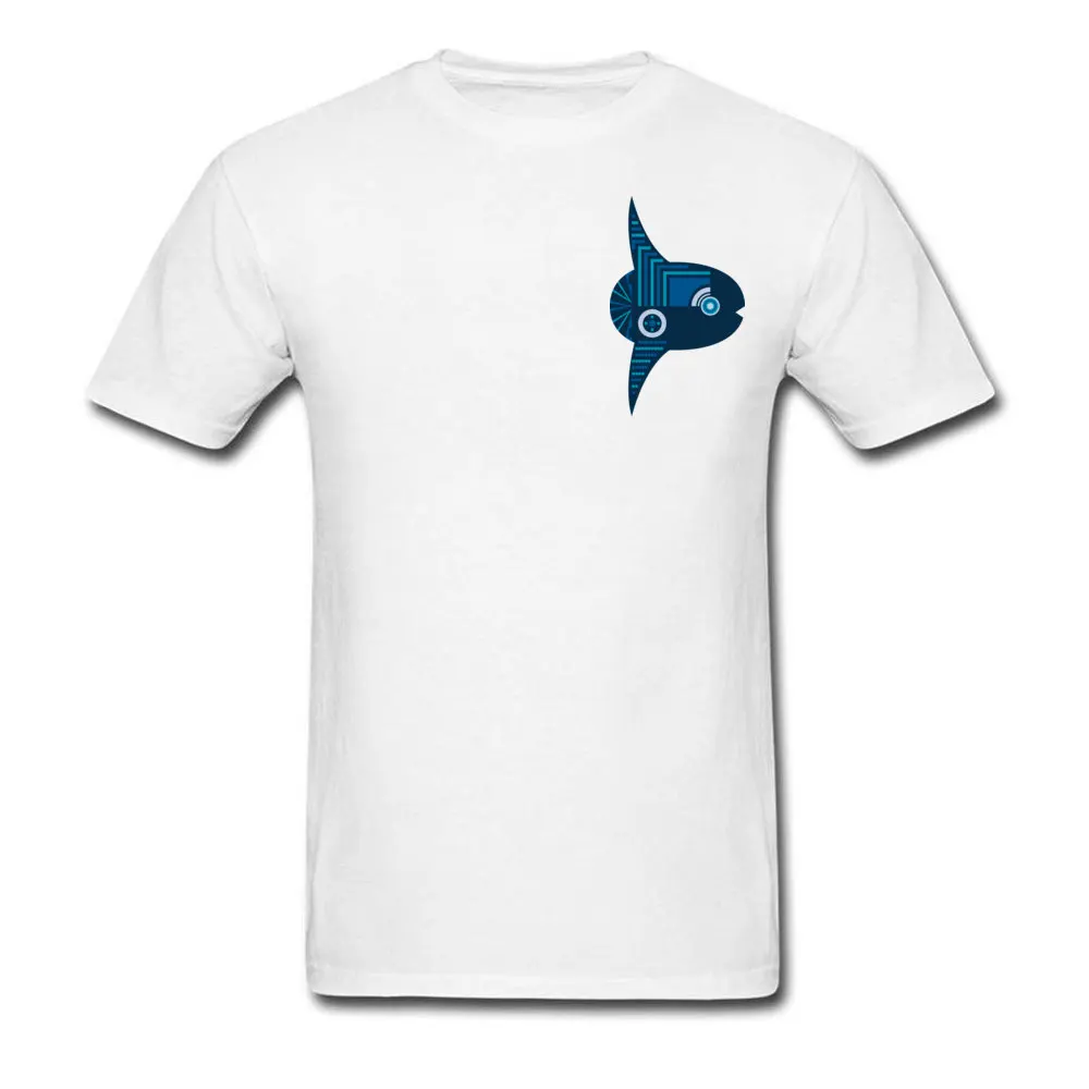 

Funny White Tops & Tees Newest Mens T Shirts Mola Mola Sunfish Round Collar Summer/Autumn Tees Short Sleeve For Men Cute