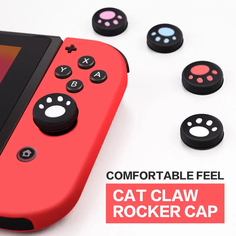 Джойстик 6 в 1 силиконовый чехол для nintendo Switch NS NX PS4 Joycon Накладка для кнопки Thumb Stick