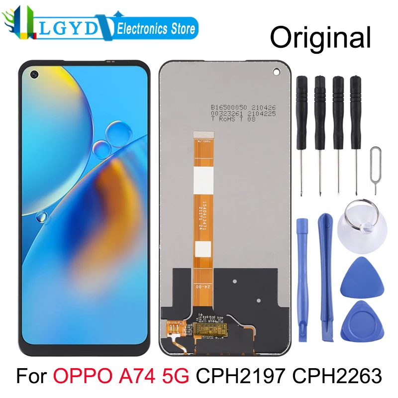 

Original LCD Screen and Digitizer Full Assembly for OPPO A74 5G CPH2197 CPH2263