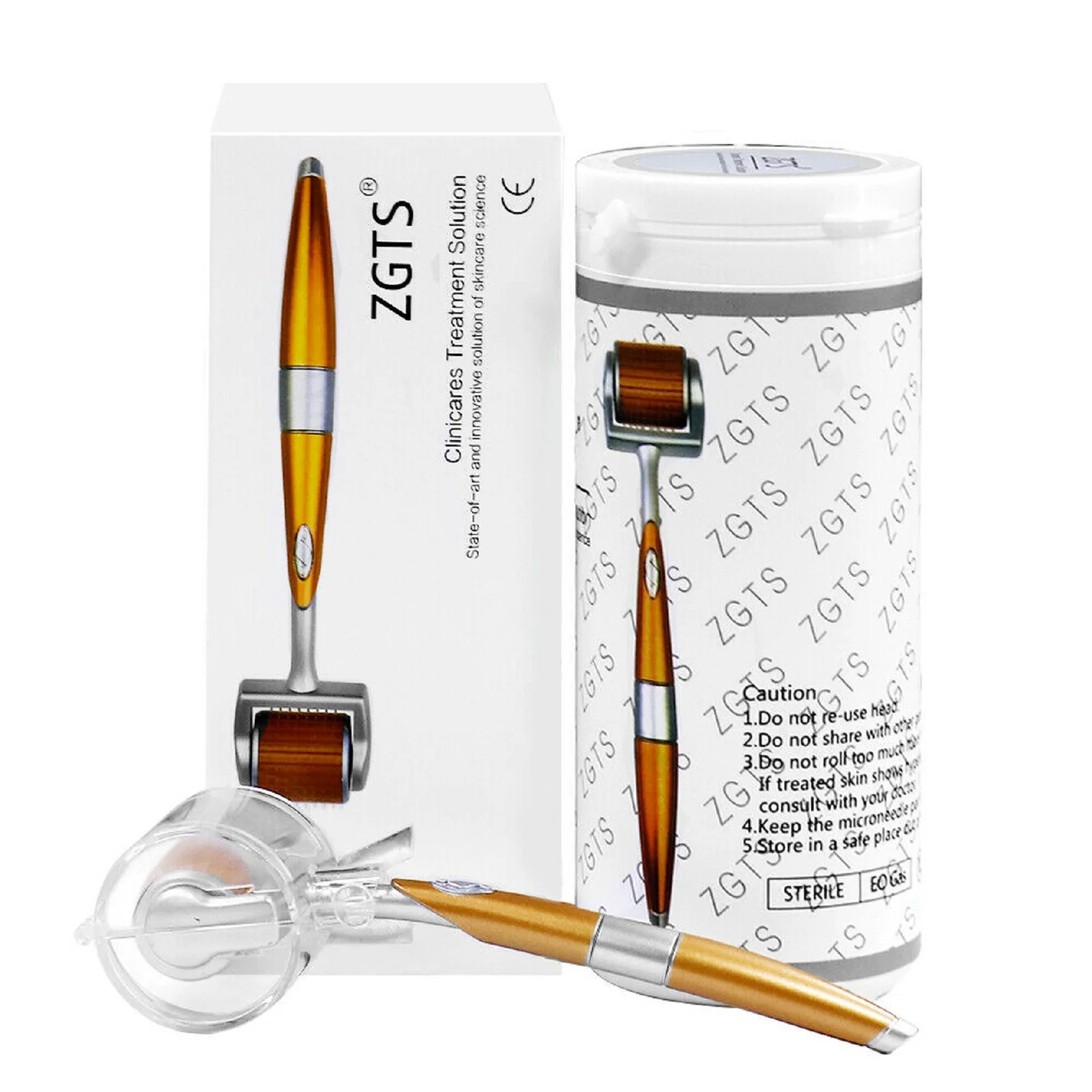 Derma Roller REAL NEEDLES,192 Titanium Microneedles Dermaroller Micro Needle Roller Microneedling Derma Needling Kit