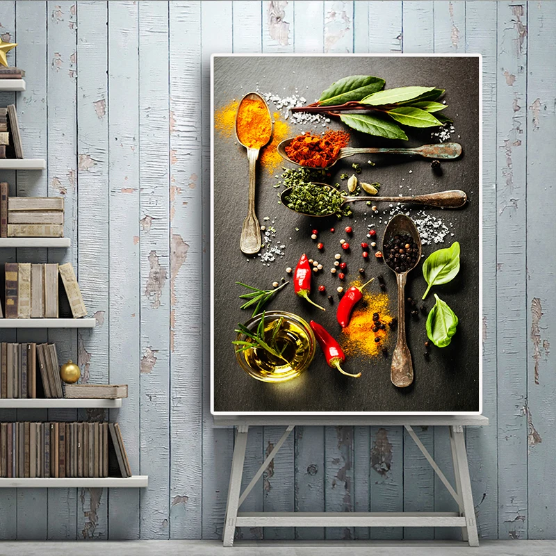 Kitchen-Food-Painting-Spices-Art-Oil-Painting-on-Canvas-Posters-and-Prints-Wall-Art-Pictures-for (2)
