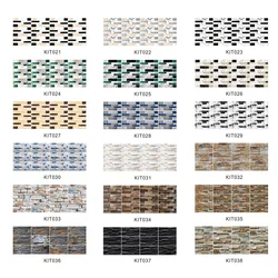 10X20cm Kit Home Renovation Crystal Tile Self-adhesive Floor Paste Kitchen Oil Proof Sticker Decoration Wall Decals