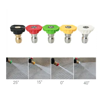 

Pressure Multiple Degrees Washer Spray Nozzle Tips 5 Power Washer Spray Nozzle Tips High Pressure Washer Accessories Kit