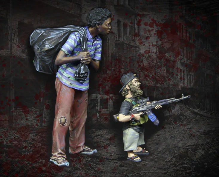 

1/35 Resin Model Building Kit Figure Rubbish