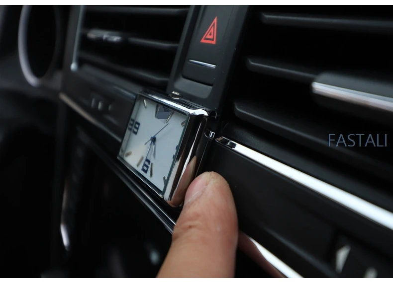 Электронные часы для Tiguan второго поколения-, автомобильные часы с орнаментом для интерьера, автомобильные часы для стайлинга автомобилей