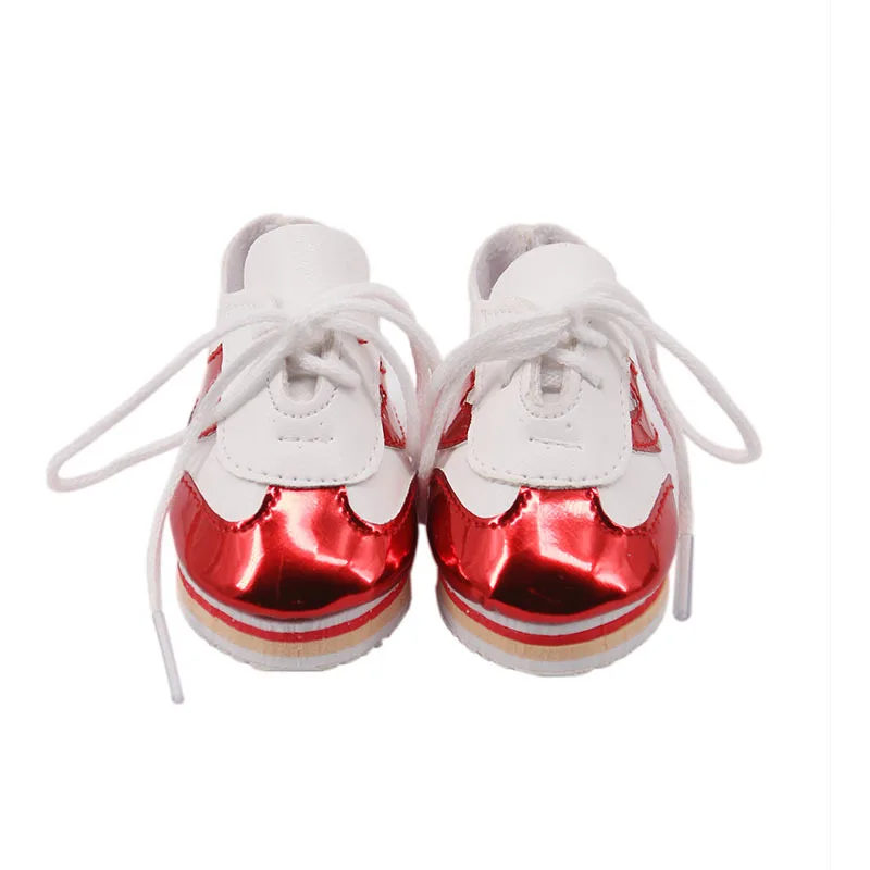 Американский 18 inche кукла кожаная обувь спортивная обувь модная игрушка детская обувь для куклы подходит 43 см аксессуары для новорожденных