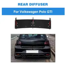 Для Polo GTI Задний спойлер накладка плавники Акула Крышка для Volkswagen VW Polo GT Бампер протектор