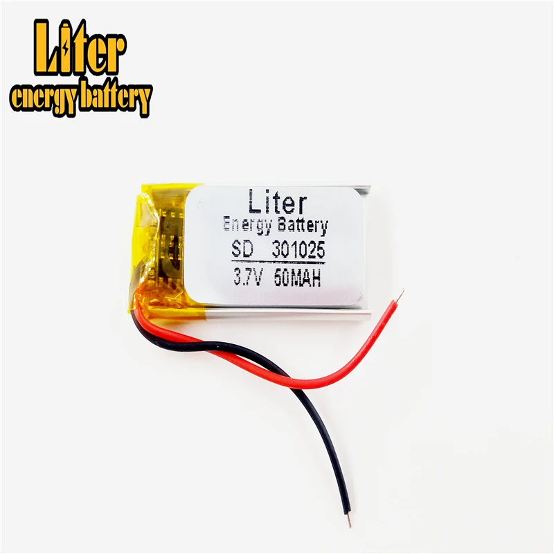 301025 3.7V 190mah Bateria de Lítio polímero