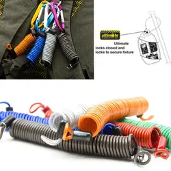 Наружный противоутерянный шнур стальные ключи пружинная Противоугонная безопасная кабельная веревка Выдвижная защелка сумка пряжки