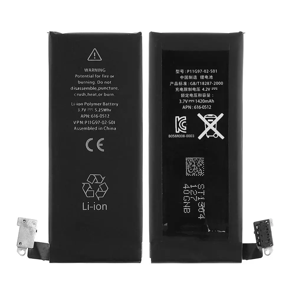 Подлинный сменный аккумулятор 3,7 V 1420mAh подходит для iPhone 4 4G+ набор инструментов