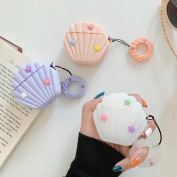 

3D Cute Cartoon Shell Case For Airpods 2 Case Silicone Earphone Case For Apple Air pods Case Wireless Earphone Cover For Earpods