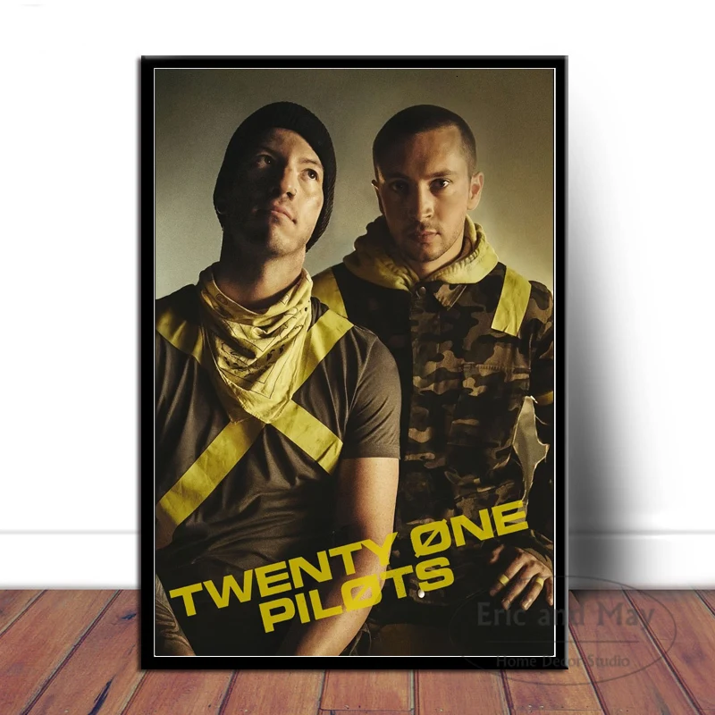 Печать плакатов Twenty One Pilots рок музыки группы плащ Тренч Дизайн со звездами