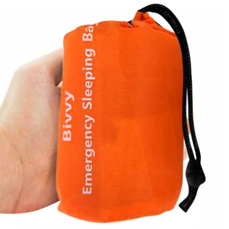 Открытый спальный мешок для кемпинга, уличный аварийный спальный мешок, мешки для хранения, качественные походные дорожные походные спасательные мешки - Цвет: Оранжевый
