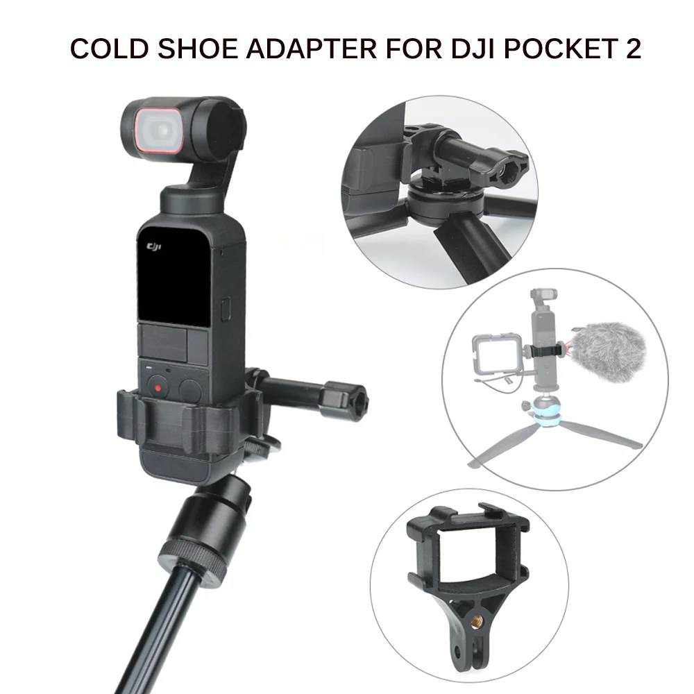 DJI Osmo Pocket Action Camera Expansion Cold Shoe Mount Fits GoPro Accessories 