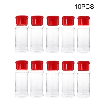 

Plastic Spice Salt Pepper Shakers Seasoning Jar Can Barbecue Condiment Jar Bottles Cruet Container Kitchen Seasoning Box