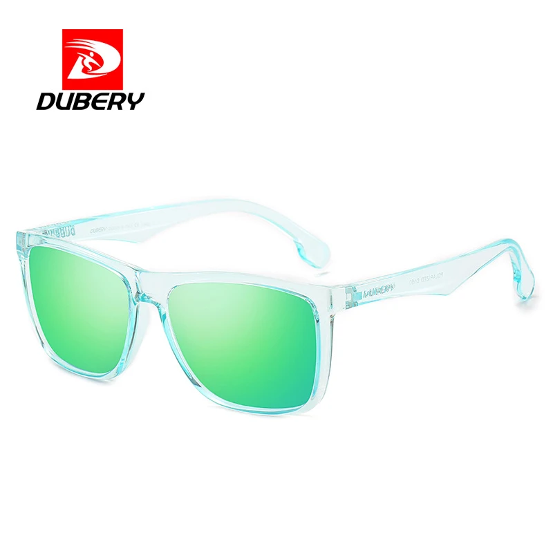 

DUBERY Fashion Sport Sunglasses Polarized Mirror UV400 Lens Men Women Rectangle Trendy Outdoor Driving Shades With Free Box