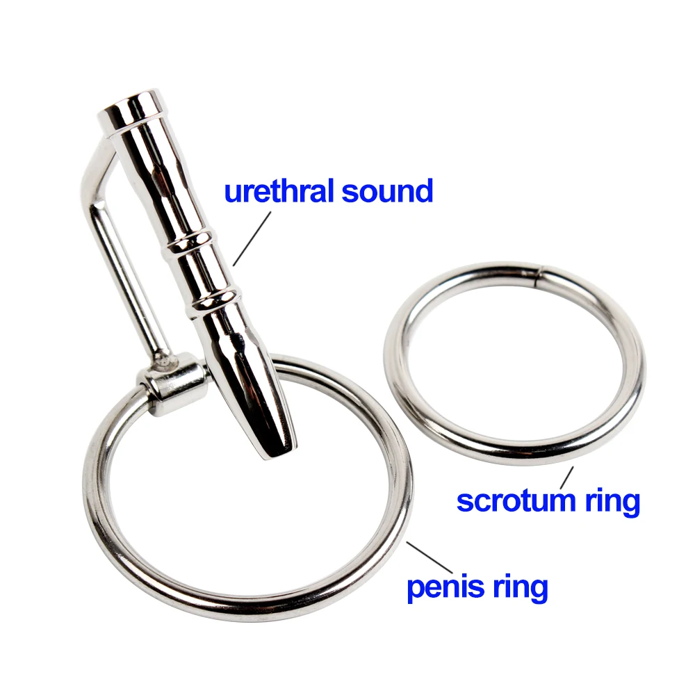 7mm Urethral Soundings Penis Ring Cock Plug Dilator Catheter Expander Sex Toys for Men Masturbator Male Chastity Machine Erotic