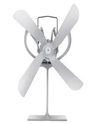 4 Blades Heat Powered Stove Fan for  Wood Fireplace Log Burner Quiet Eco Friendly Efficient Heat Distribution