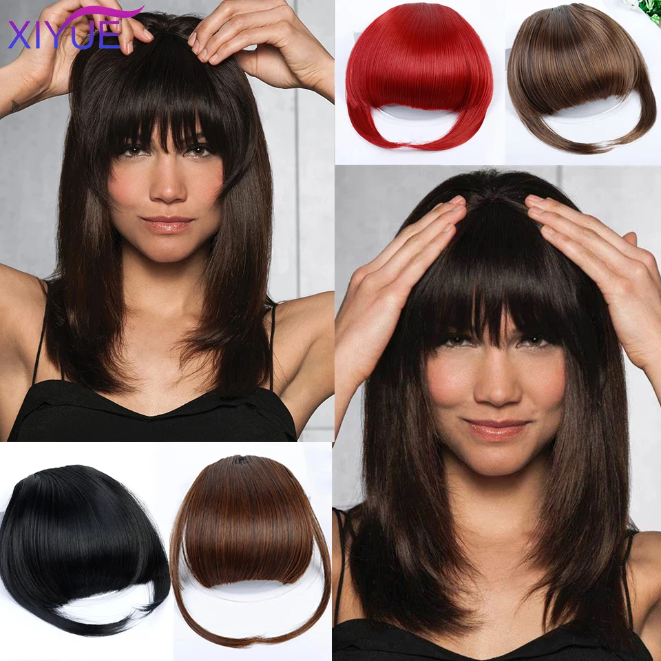 For Sale Clip Fringe-Bangs False-Hair Brown Hair-Extension Piece Black Women Xiyue for Adult XyNmyo9BK