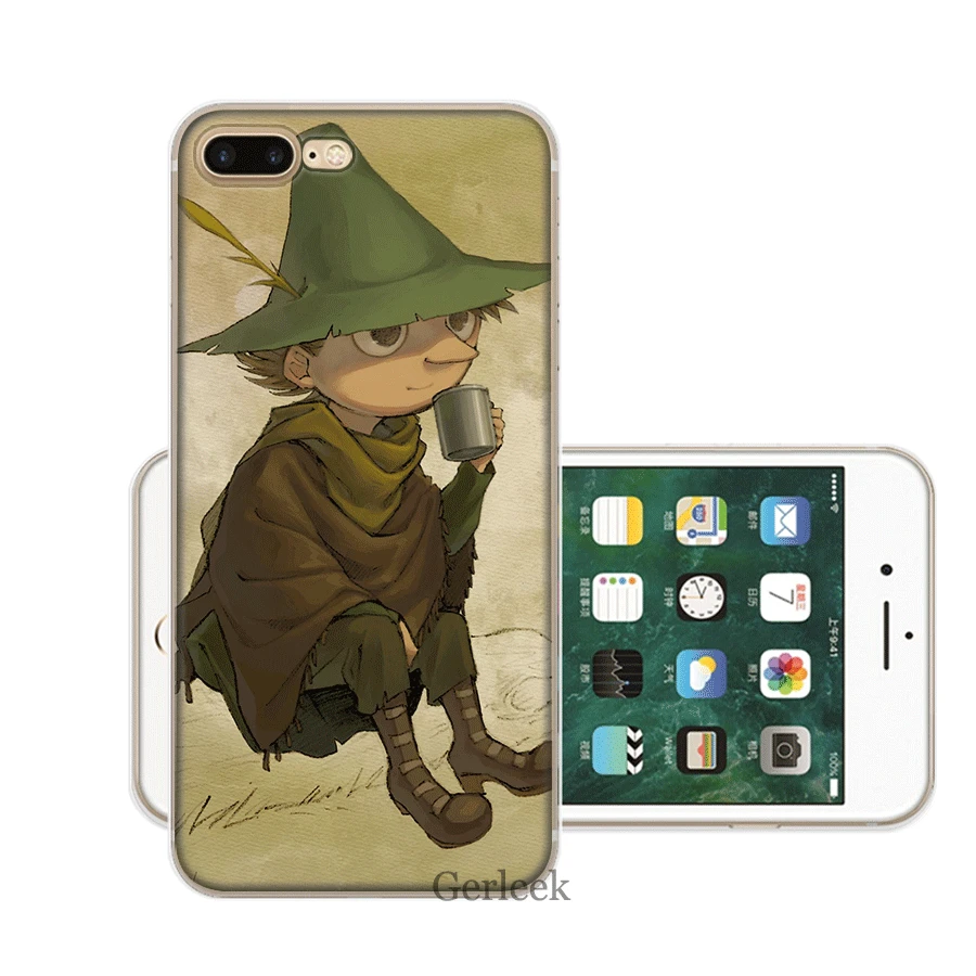 Чехол для мобильного телефона iPhone 11 Pro 6 6s 7 8 P Lus iPhone XR X XS Max 5 5S SE Shell Snufkin и Little My жесткий чехол - Цвет: H2