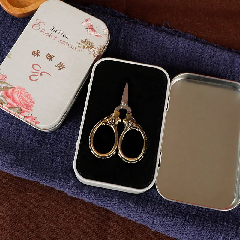 6cm Mini sewing scissors sewing supplies craft scissors pocket scissors retro pocket scissors antique thread cutter vintage scissors embroidery cross stitch stainless steel