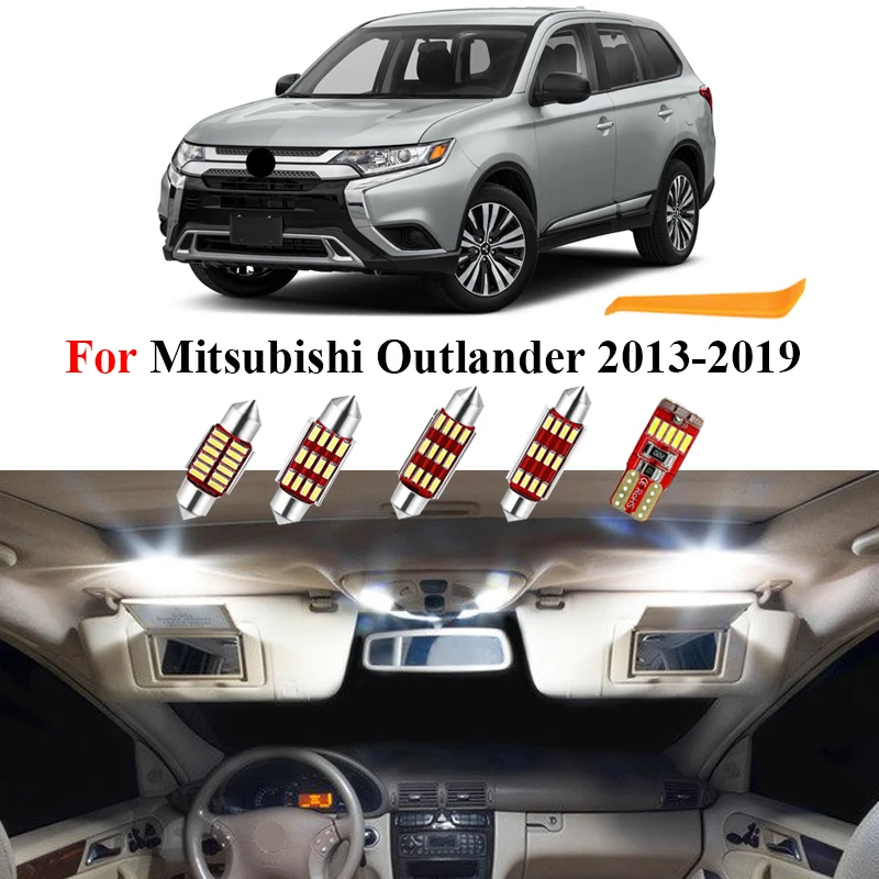 12 шт. Автомобильные светодиодные лампы Canbus для внутреннего освещения Mitsubishi Outlander