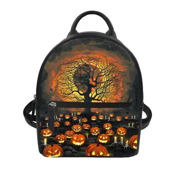 

Customized Halloween theme printing youth backpack boy girl student school bag leisure laptop travel backpack gift