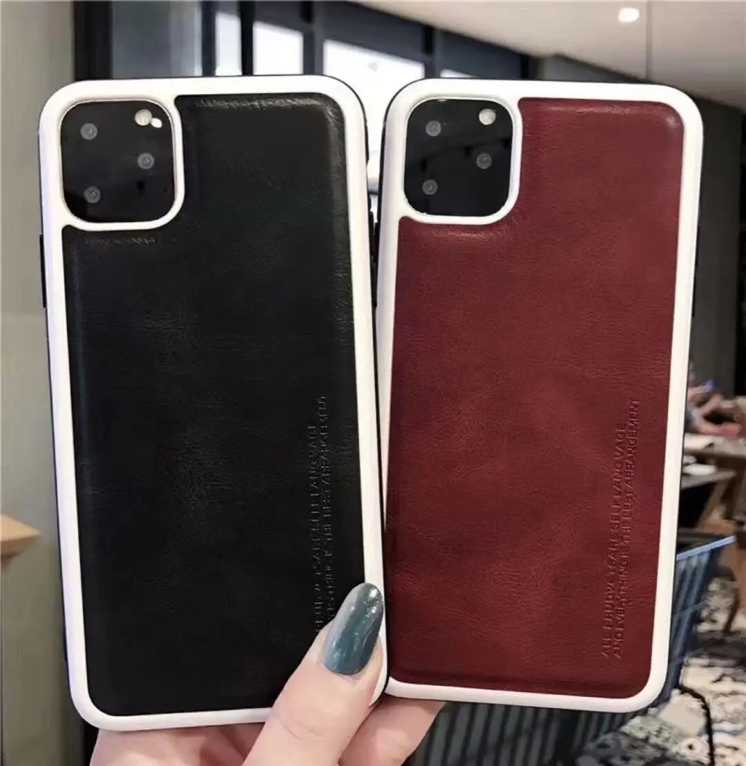 Ультратонкие чехлы для телефонов iPhone 11 Pro X XR 6S 6 7 8 Plus XS Max кожаный мягкий