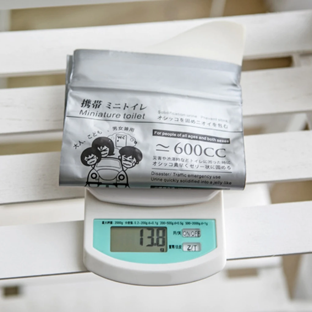 4 шт. 600CC для женщин и мужчин пожилых людей на открытом воздухе аварийные мочалки