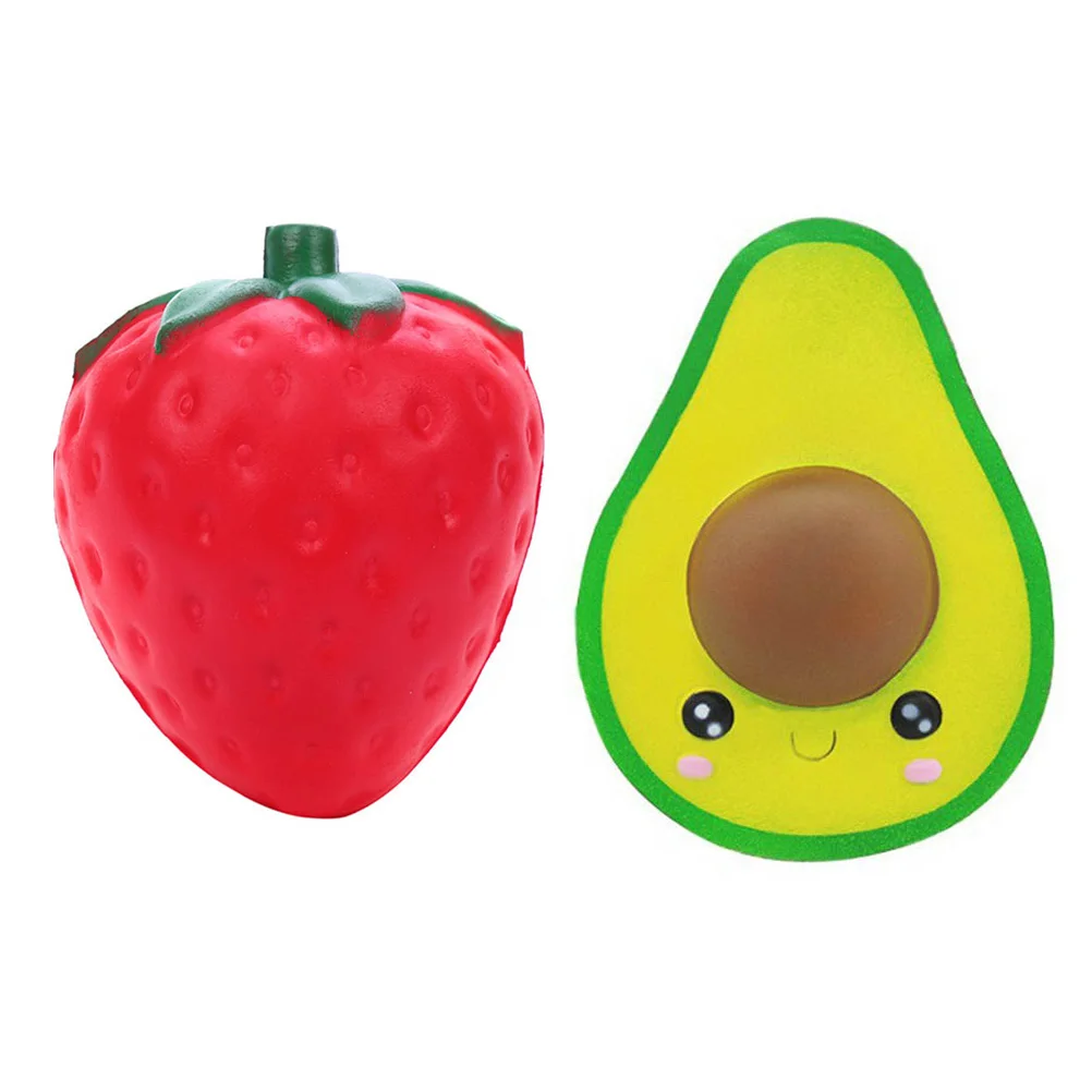 Squeeze Toys Antistress Fruit Hand Squeezing Funny Toy For Adult Decompression Boring Slow Rebound Simulation Gift | Игрушки и хобби