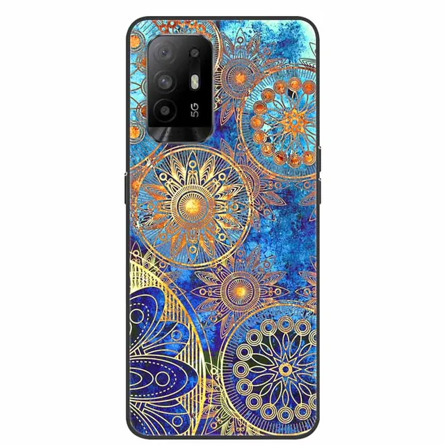Custodia Silicone Per OPPO A94 5G/A95 5G - Design Marmo Glitter Rose Gold, Antiurto - Foto 6