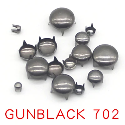 6mm Round Dome Rivet, 90 Pcs Metal 4 Claw Spike Spot Stud Punk Rock Rivet Nailhead Diy Leather Crafting Decor Repair Clothing Belts Bags Shoes Bronze