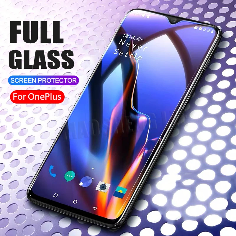 2 шт./лот полное закаленное стекло для Oneplus 8T 6 6T 7 защиты экрана 2.5D one plus 7T 6t анти